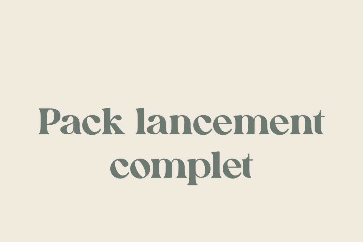 Pack lancement complet