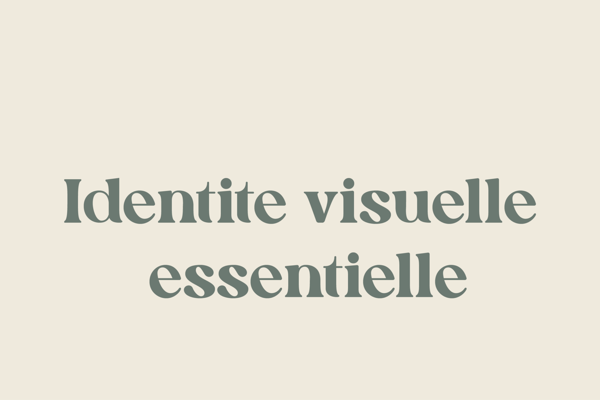 Pack identité visuelle essentielle