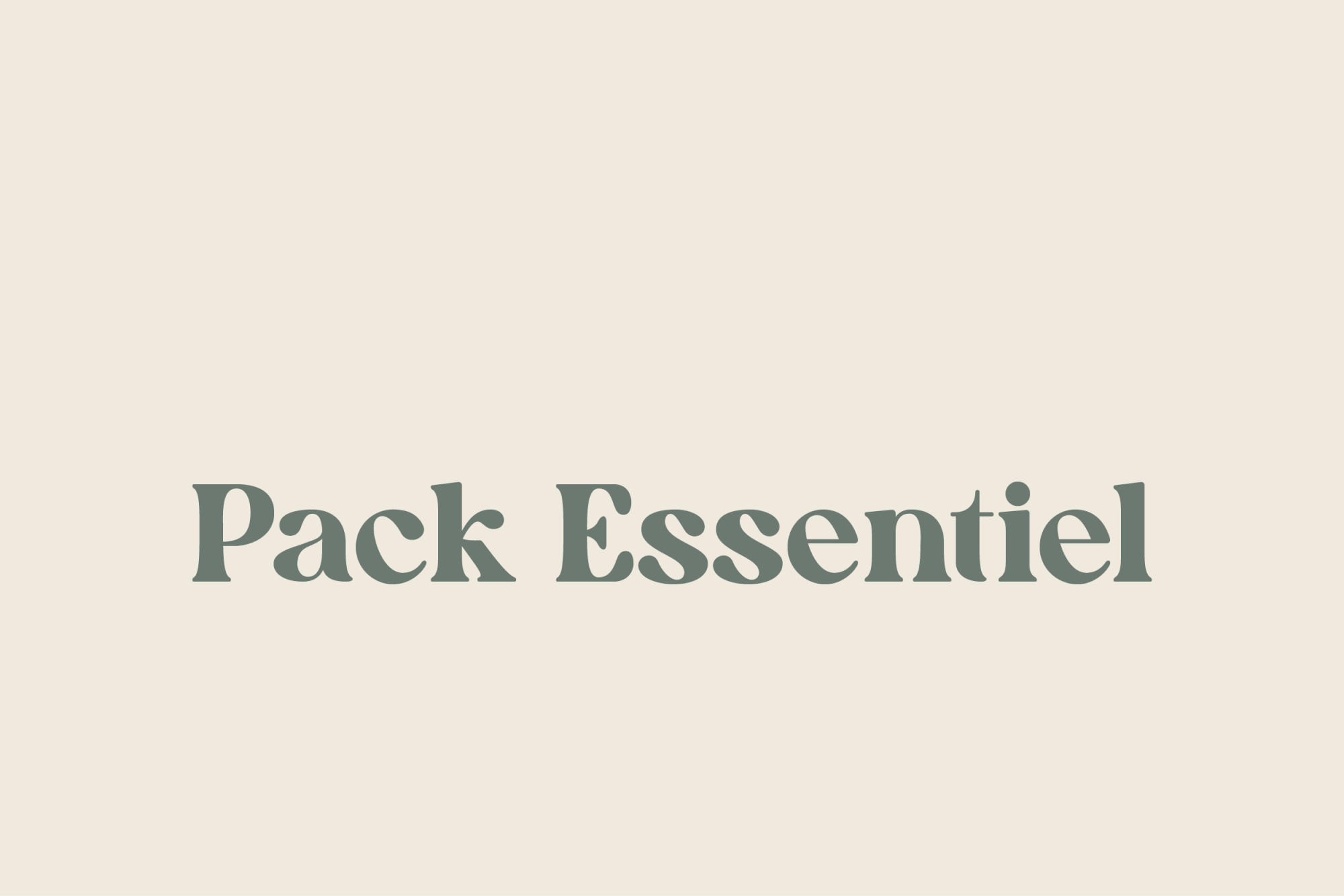 Pack Essentiel